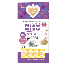 Aixia Miaw Miaw Creamy Tuna & Scallop 15g x 4's, MMCM2 (5 packs), cat Treats, Aixia, cat Food, catsmart, Food, Treats